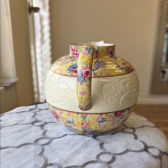 Floral Ceramic Pitcher - Picture 2 of 3